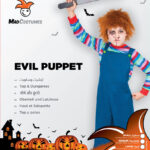 Mad Costumes – Evil Puppet Boy Kids Halloween Costume – Blue