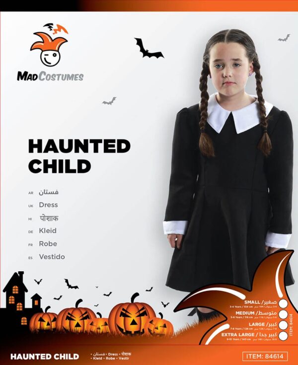 Mad Costumes – Haunted Child Kids Halloween Costume – Black