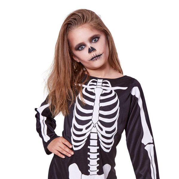 Mad Costumes – Skeleton Dress Kids Halloween Costume – Black