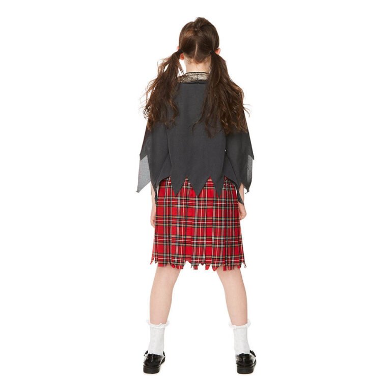 Mad Costumes - Zombie School Girl Red Kids Halloween Costume - Red