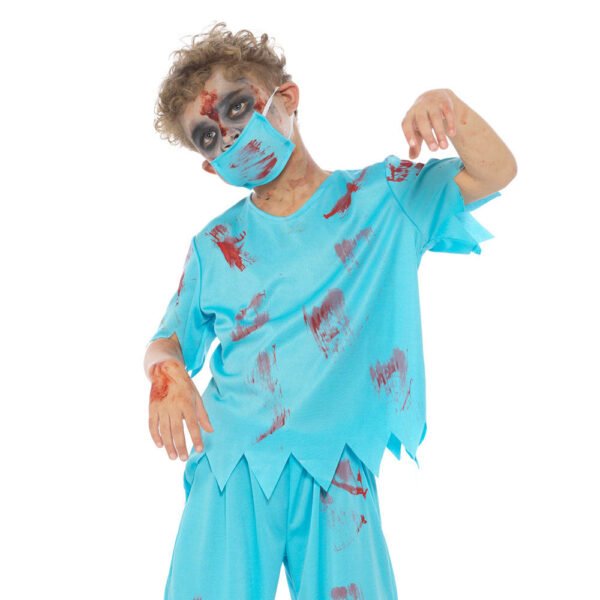 Mad Costumes – Zombie Surgeon Kids Halloween Costume – Blue