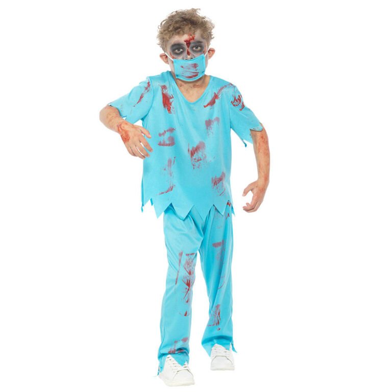 Mad Costumes - Zombie Surgeon Kids Halloween Costume - Blue