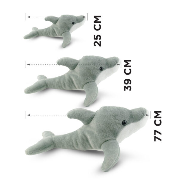 Mad toys – Dolphine – Cuddly Soft Plush Stuffed Toy – 39cm – Gray Blue