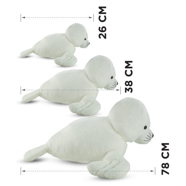 Mad toys – Harp Seal – Cuddly Soft Plush Stuffed Toy – 38cm – White