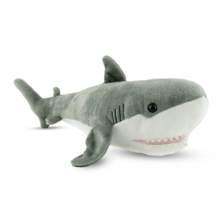 Mad toys - Shark - Cuddly Soft Plush Stuffed Toy - 38cm - Grey