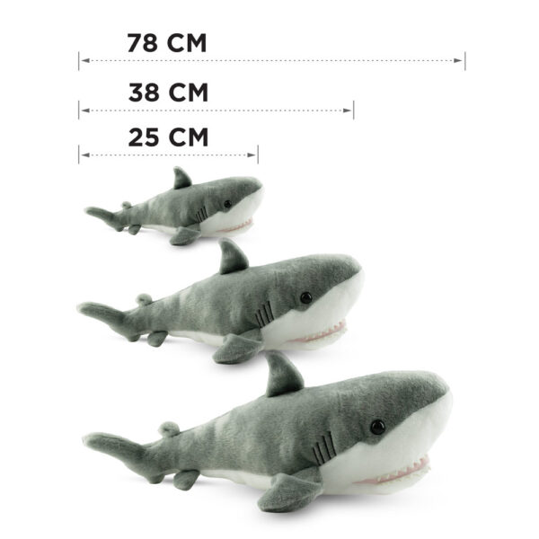 Mad toys – Shark – Cuddly Soft Plush Stuffed Toy – 38cm – Grey