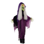 Mad Toys – Spooky Hanging Witch with Light-Up Eyes – Halloween Decoration