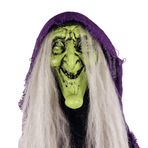 Mad Toys – Spooky Hanging Witch with Light-Up Eyes – Halloween Decoration