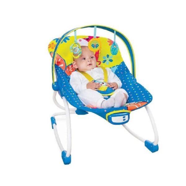 Mastela – Baby Bouncer Chair With Vibrations Adjustable And Toys Bar – Blue