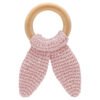 Babyjem – Amigurumi Wooden Ring Teether – Pink