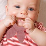 Babyjem – Amigurumi Wooden Ring Teether – Pink