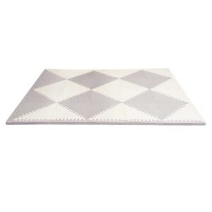 SkipHop – Playspot Geo Floor Tiles – Grey & Cream