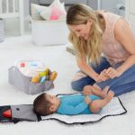 SkipHop – Light Up Diaper Caddy – Grey