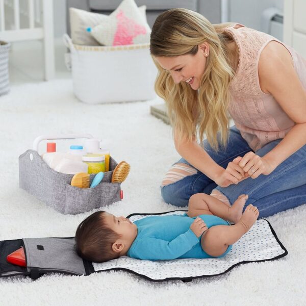 SkipHop – Light Up Diaper Caddy – Grey