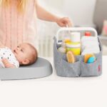 SkipHop – Light Up Diaper Caddy – Grey