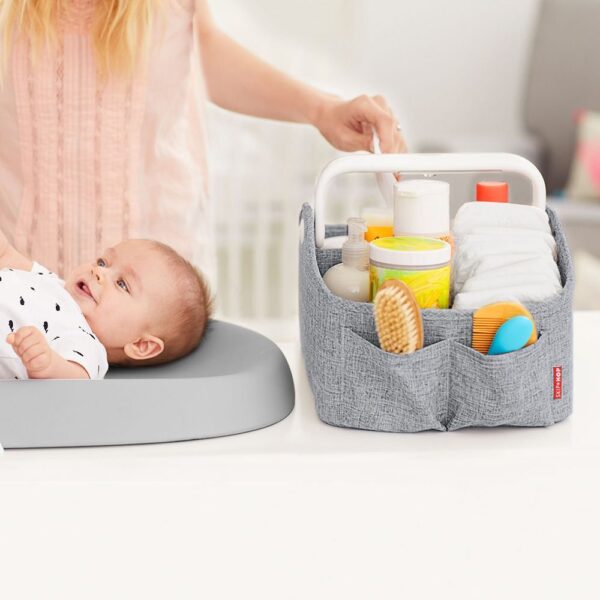 SkipHop – Light Up Diaper Caddy – Grey