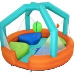 Bestway H2OGO! Dodge & Drench Inflatable Water Park with Slide, Sprinkler & Bouncer for Kids Outdoor Play
