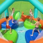Bestway H2OGO! Dodge & Drench Inflatable Water Park with Slide, Sprinkler & Bouncer for Kids Outdoor Play