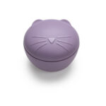 Melii – Silicone Bowl With Lid 350 Ml Purple Cat