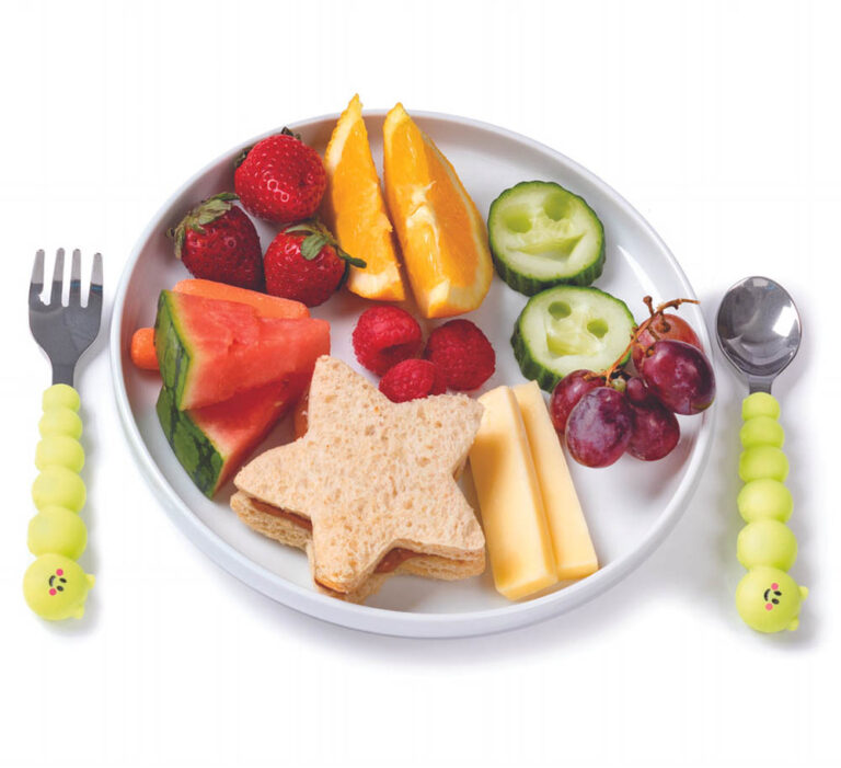 Melii - Silicone Caterpillar Spoon & Fork Set
