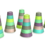 Melii – Stacking & Nesting Containers With Silicone Lids – 6 Containers