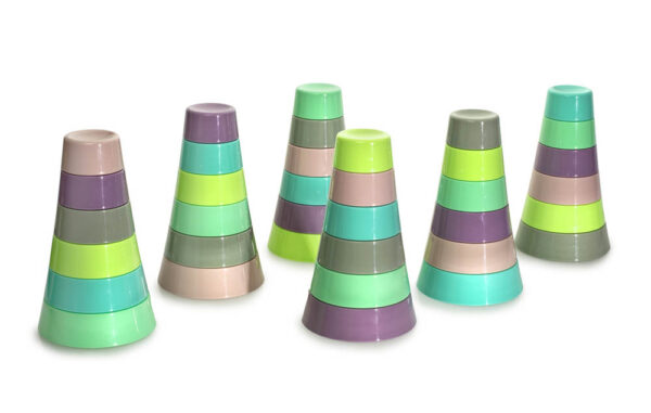 Melii – Stacking & Nesting Containers With Silicone Lids – 6 Containers