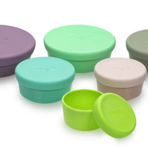 Melii – Stacking & Nesting Containers With Silicone Lids – 6 Containers