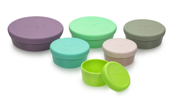 Melii – Stacking & Nesting Containers With Silicone Lids – 6 Containers