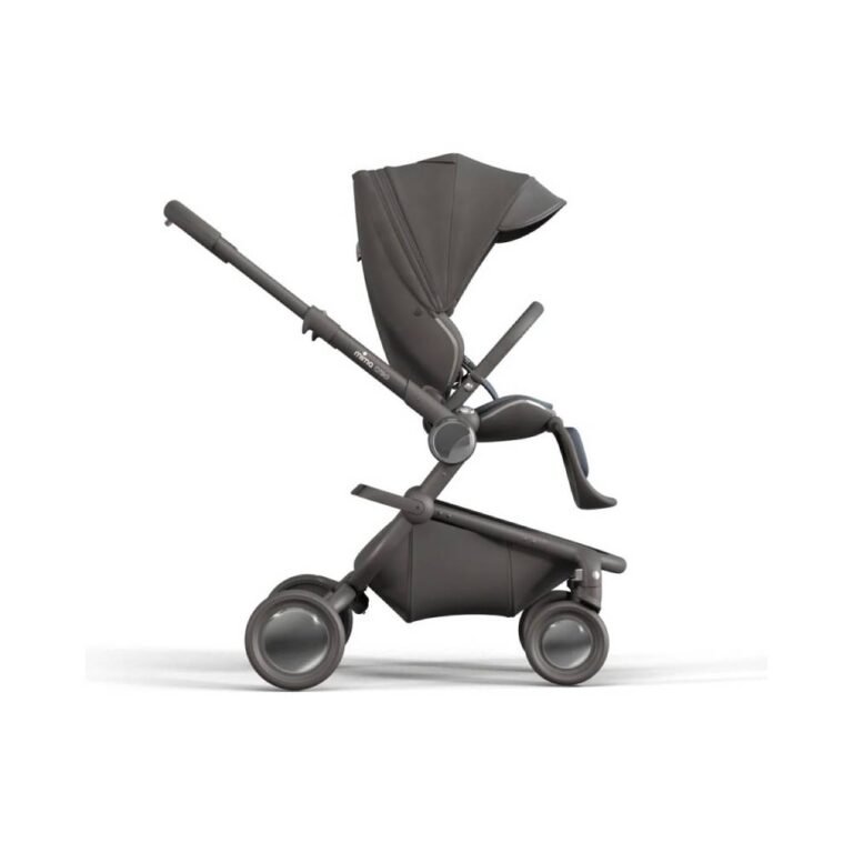 Mima Creo Stroller - black| Eco-Conscious, Puncture-Proof Wheels, Adjustable Footrest, UPF 50+ Canopy, Compact Fold, Luxury Design