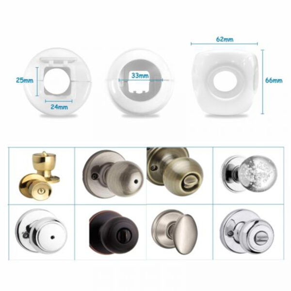 Mini Melody – Door Knob Cover – Pack of 2 – White