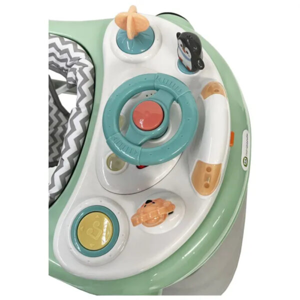 Mini Panda Auto Pingu Baby walker 6m-18m, Cool Green