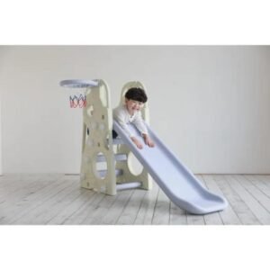 Mini Panda - Sunny Jumbo Slide with Basketball Hoops Activity Playard 12m-36m