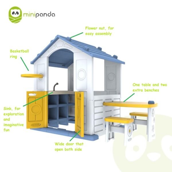 Mini Panda – Tomo Playhouse With Sink, Table and Chair