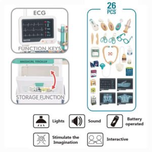 Mini Panda X-ray electrocardiogram combination kit 3+ Birthday gift