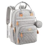 Moon – Kary Me Diaper Bag Backpack – Light Grey