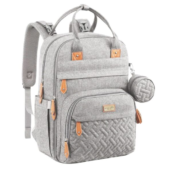 Moon – Kary Me Diaper Bag Backpack – Light Grey