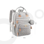Moon – Kary Me Diaper Bag Backpack – Light Grey