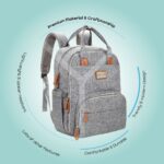 Moon – Kary Me Diaper Bag Backpack – Grey
