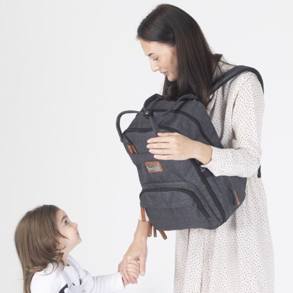 Moon – Kary Me Diaper Bag Backpack – Grey