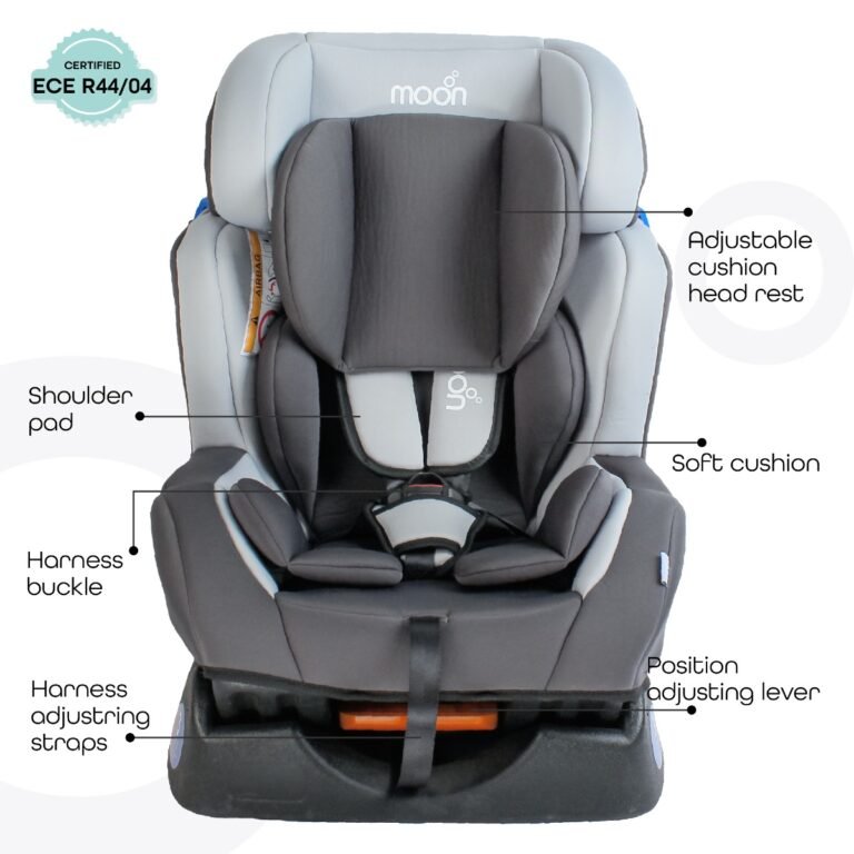Moon - Sumo Baby/Infant Car seat suitable from Birth to 6 Years-(Group (0,1,2) (0-25 Kg)-Charcoal Grey