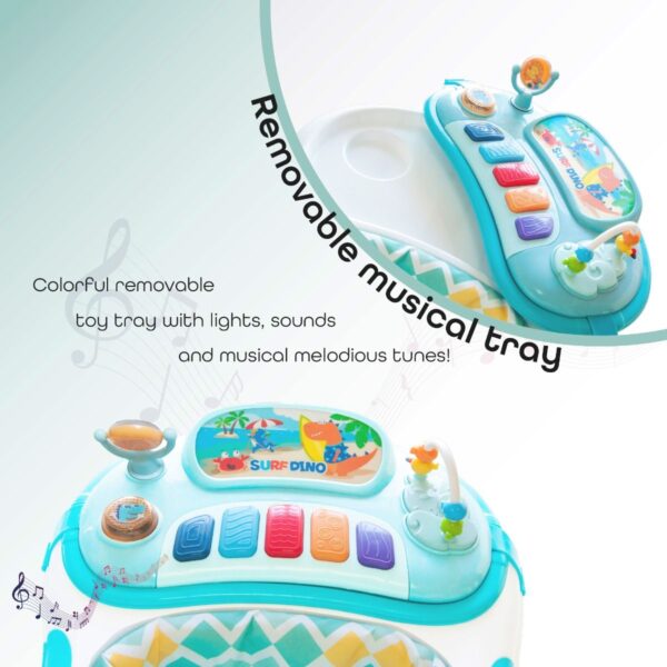 Moon – Pace Baby/Child Walker With Music & Toys – Blue- 6m