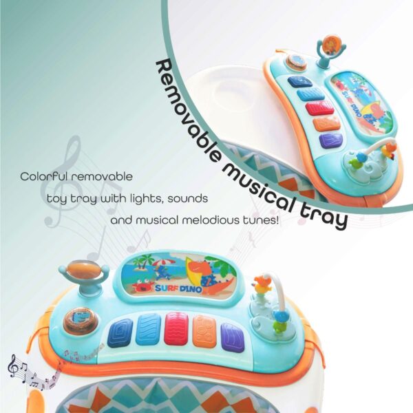 Moon – Pace Baby/Child Walker With music & Toys – Blue/Grey, 6m