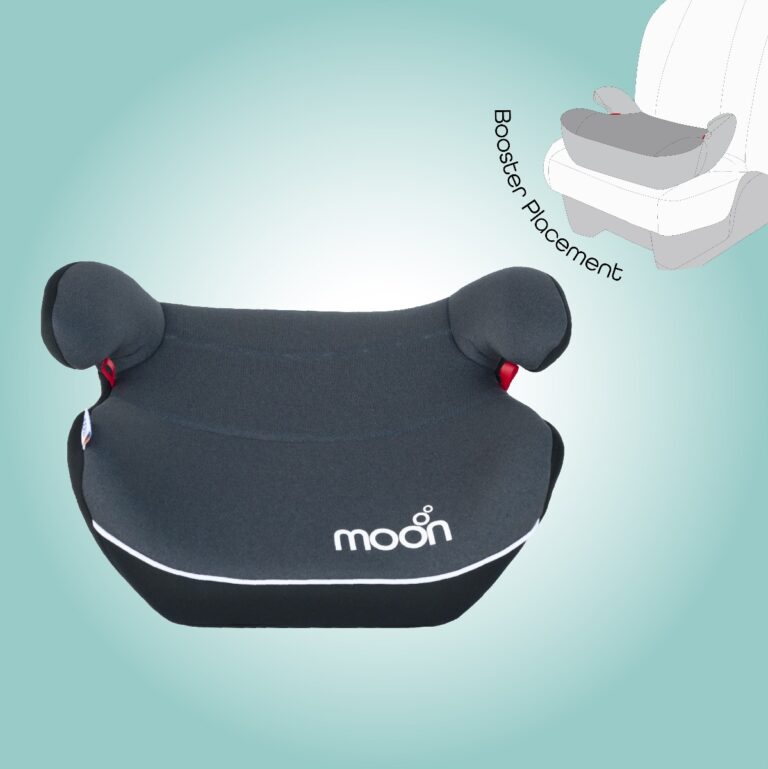Moon - Kido Baby Booster Car Seat. Group 2/3 (15-36 kg)- Dark Grey