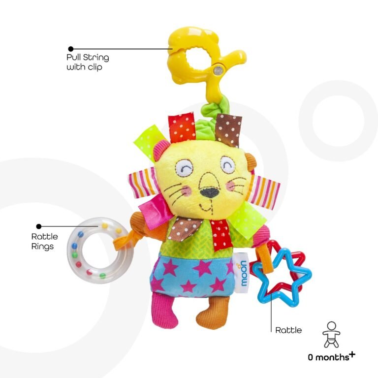 MOON - Pull String Musical Toy For Stroller & Car Seats Roar