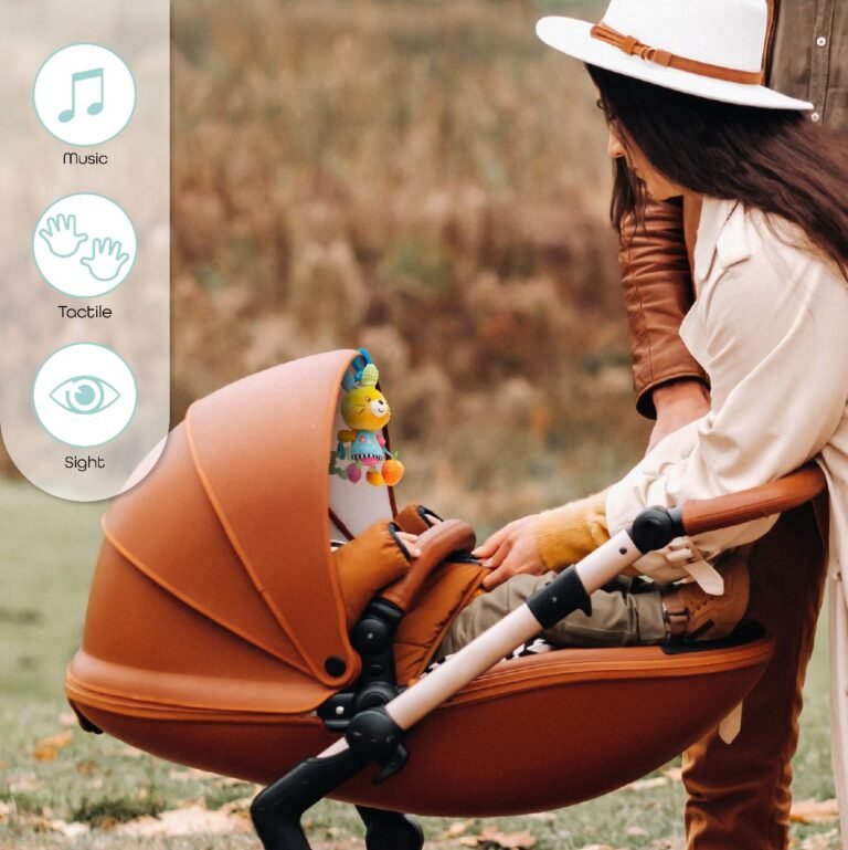 MOON - Pull String Musical Toy For Stroller & Car Seats Rabbit