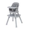 Moon – 6-in-1 High Chair With Safety Harness and Belt – Grey