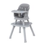Moon – 6-in-1 High Chair With Safety Harness and Belt – Grey