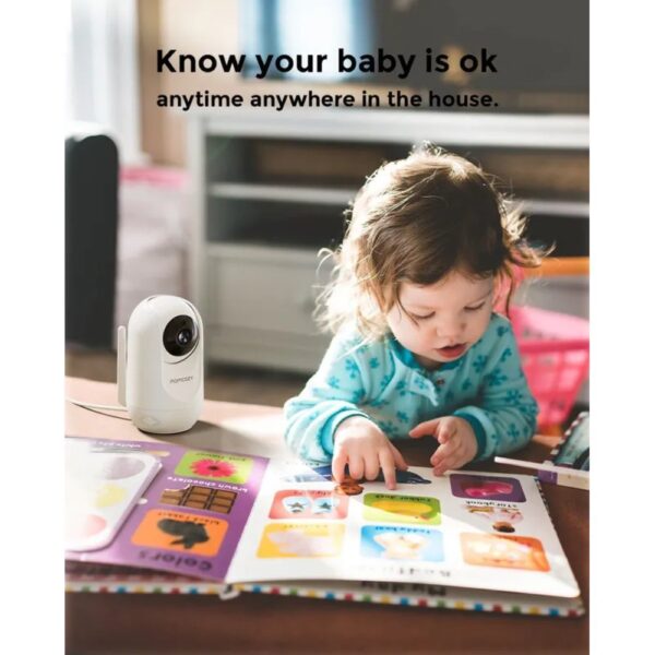 Momcozy – 1080P Full HD Baby Monitor, 5-Inch Screen, Night Vision & Two-Way Audio