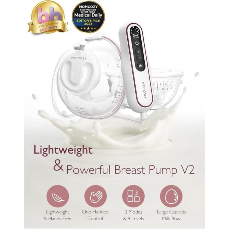 Momcozy - Ultra Light Wearable Breast Pump Set V2 - White