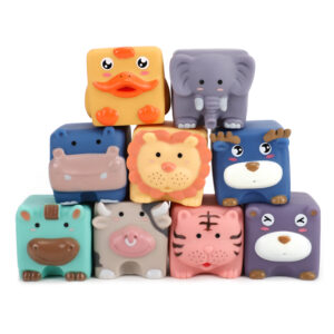 Mushie – Dice Press Toy (Set of 2) Dried Thyme/Natural